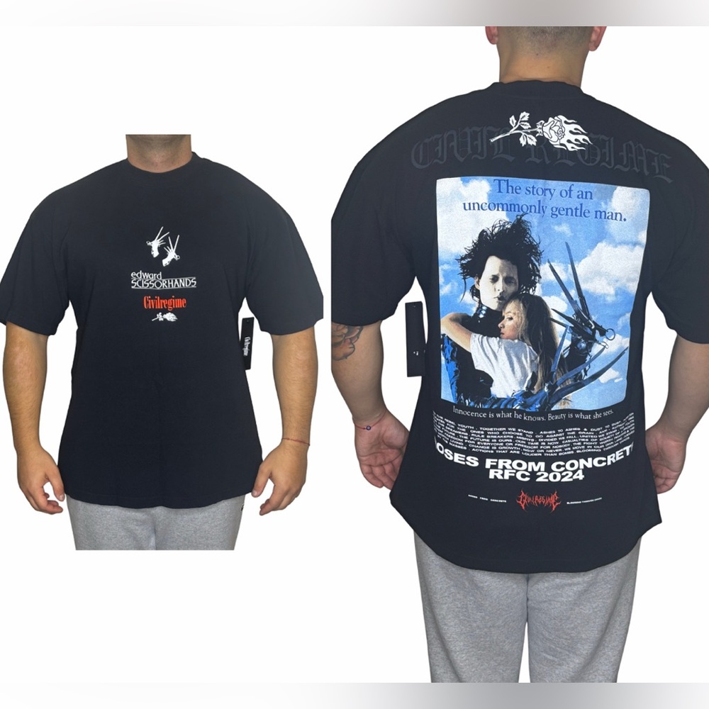 Edward Scissorhands Black Graphic Tee